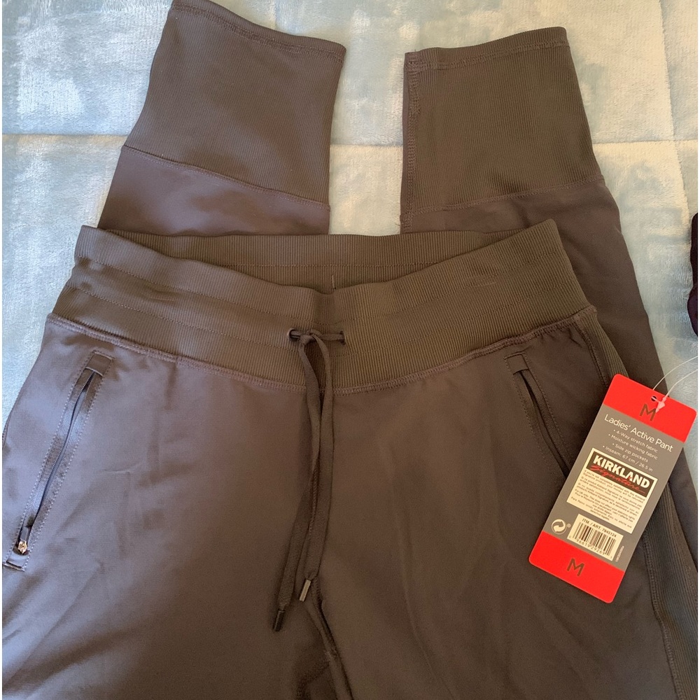 Kirkland gray active pants, size M.